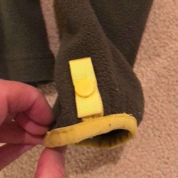 NORTH face army green polar fleece - Picture 2 of 11